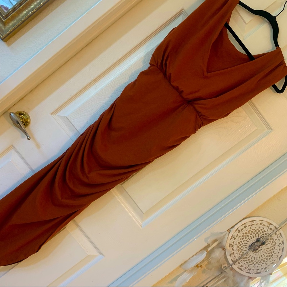3/4 length Rusty pullon Mermaid Dress